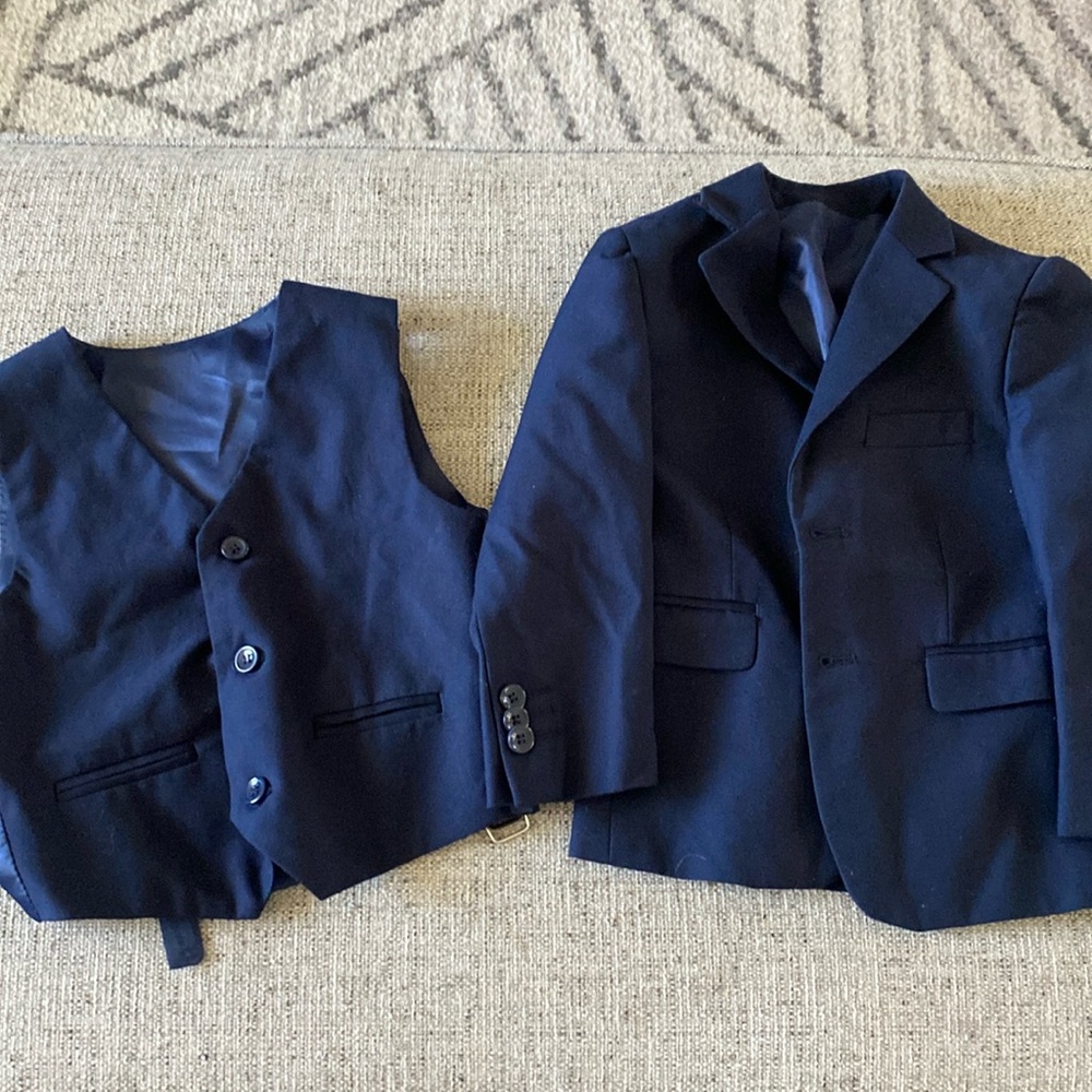 Boys suit jacket with vest